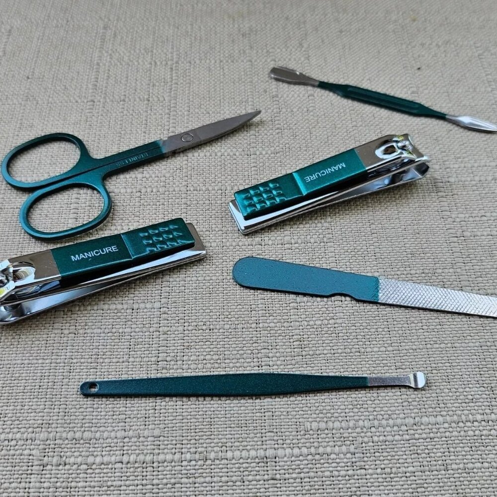 Piece Professional Manicure and Pedicure Tool Set Nail Clippers Cutters Pusher - Picture 8 of 10
